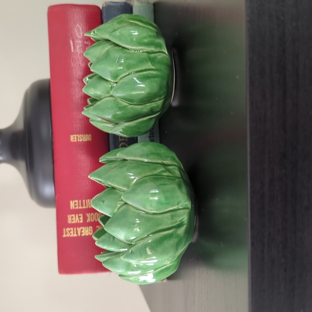 Artichoke tealight candle holders (Set of 2)